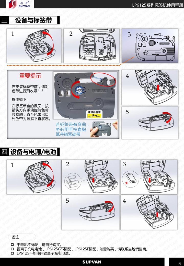 碩方標簽機LP6125系列說明書